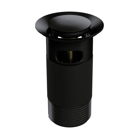 [BKT732] Modern Round Bathroom Click-Clack Slotted Basin Waste with Overflow, Top Fix Installation, 103 x 60 x 104 mm - Choice of Colour - Cutout
