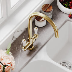[BKT804] Norbury Mono Mixer Kitchen Tap - Multiple Handle and Finish Options Available - Lifestyle 3