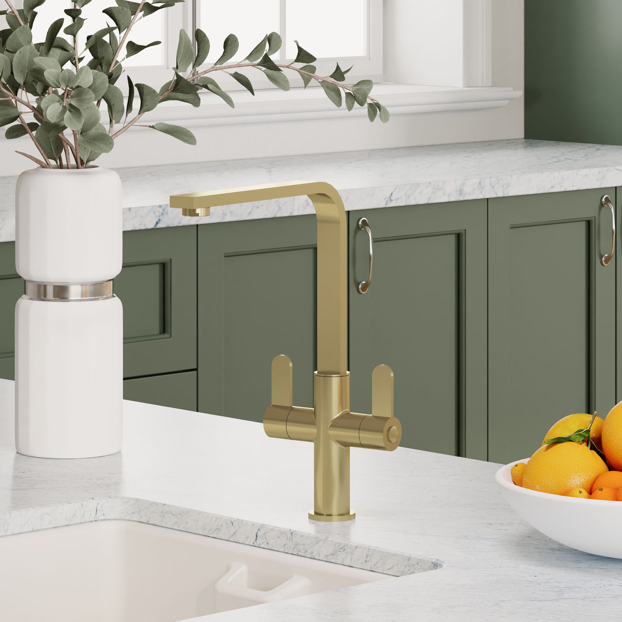 [BKTC805DL] Ipstones Kitchen Mono Mixer Tap - Single or Dual Lever, Choice of Colour - Lifestyle 2