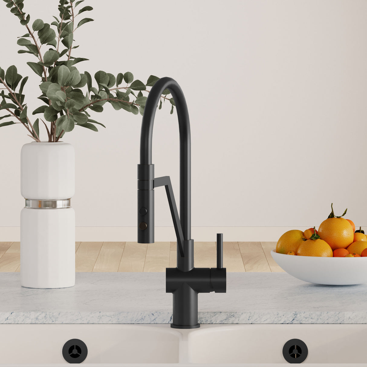 [BKTR405SL] Haughton Kitchen Mono Mixer Tap - Single or Dual Lever, Choice of Colour - Lifestyle 1