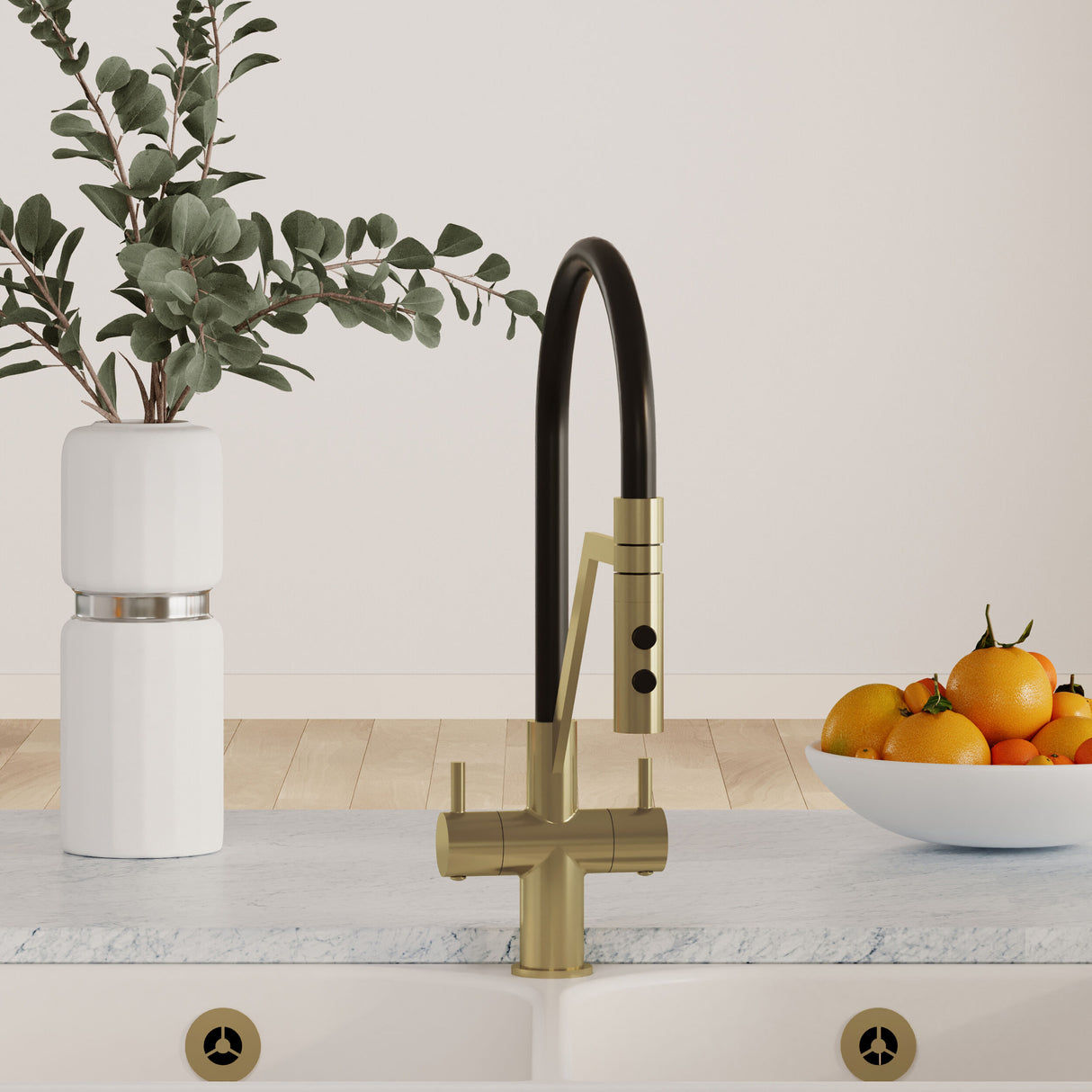 [BKTR805DL] Haughton Kitchen Mono Mixer Tap - Single or Dual Lever, Choice of Colour - Lifestyle 1