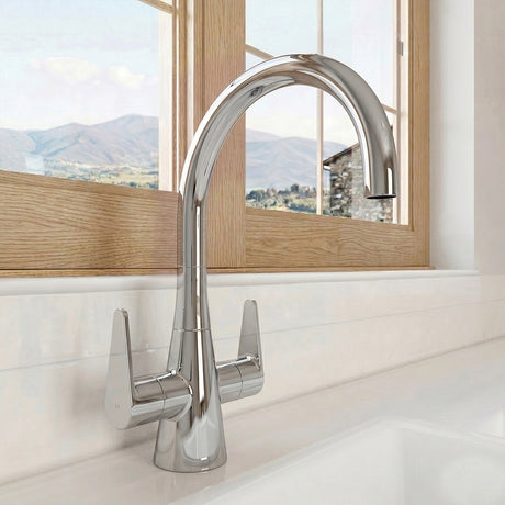 Tatenhill Kitchen Mono Sink Mixer Tap - Single or Dual Lever, Choice of Colour