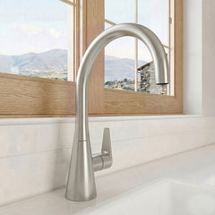 [BKTS605SL] Tatenhill Kitchen Mono Sink Mixer Tap - Single or Dual Lever, Choice of Colour - Silo