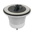 [BKW301] Traditional Cleaner Sink Waste with Plug with a Chrome Finish - Cutout