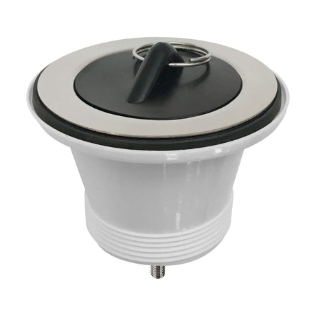[BKW301] Traditional Cleaner Sink Waste with Plug with a Chrome Finish - Cutout