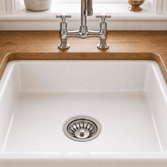 [BKW313] 90mm Fireclay Kitchen Sink Basket Strainer Waste - Multiple Colours Available - Lifestyle 1