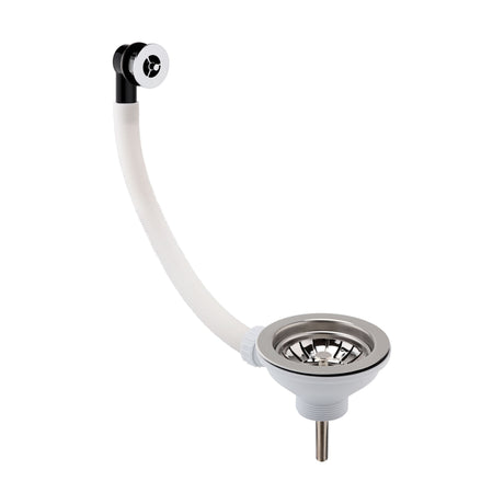 [BKW316R] 90mm Fireclay Kitchen Sink Basket Strainer Waste with Overflow - Multiple Colours Available - Cutout