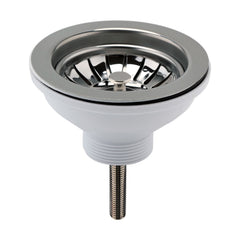 [BKW613] 90mm Fireclay Kitchen Sink Basket Strainer Waste - Multiple Colours Available - Cutout