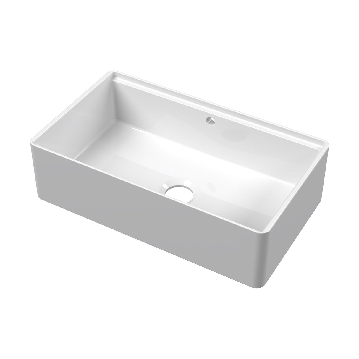 [BLBU18132] Fireclay Ceramic Kitchen Sink with Ledge - Choice of Design and Style - Cutout