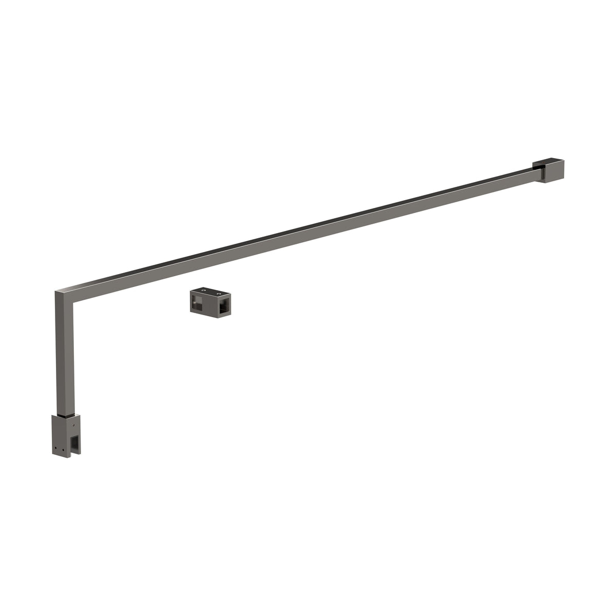 [BLFIX027] Contemporary Screen Support Bar Kit Wetroom Accessories, Choice of Colour - Cutout