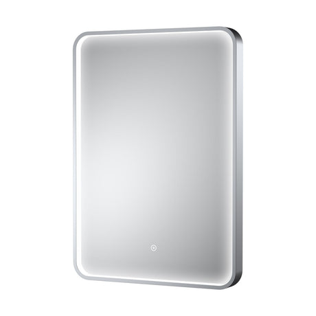 [BLQ733] Quixhill Contemporary Inset Framed LED Touch Sensor Mirror with De-mister Pad, 700 x 500mm - Choice of Colour - Cutout