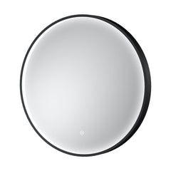 [BLQ741] Quixhill Contemporary Round Inset Framed LED Touch Sensor Mirror - Cutout