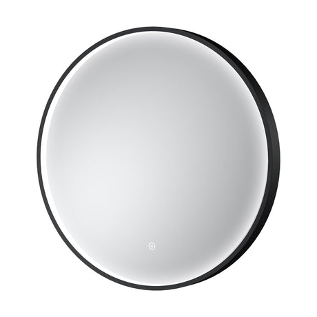 [BLQ741] Quixhill Contemporary Round Inset Framed LED Touch Sensor Mirror - Cutout
