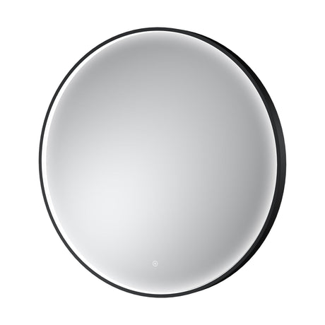 [BLQ751] Quixhill Contemporary Round Inset Framed LED Touch Sensor Mirror - Cutout