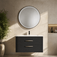 [BLQ751] Quixhill Contemporary Round Inset Framed LED Touch Sensor Mirror - Silo