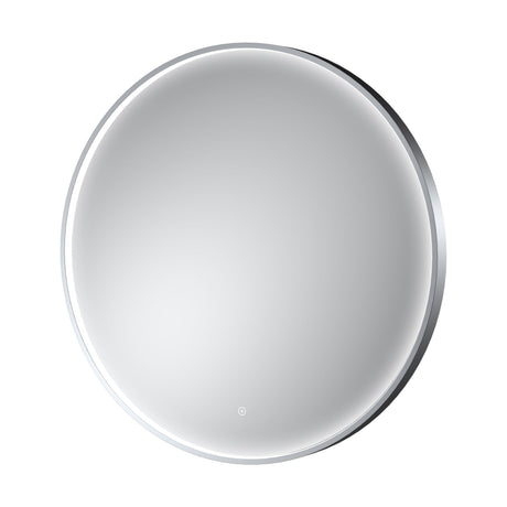 [BLQ753] Quixhill Contemporary Round Inset Framed LED Touch Sensor Mirror - Cutout