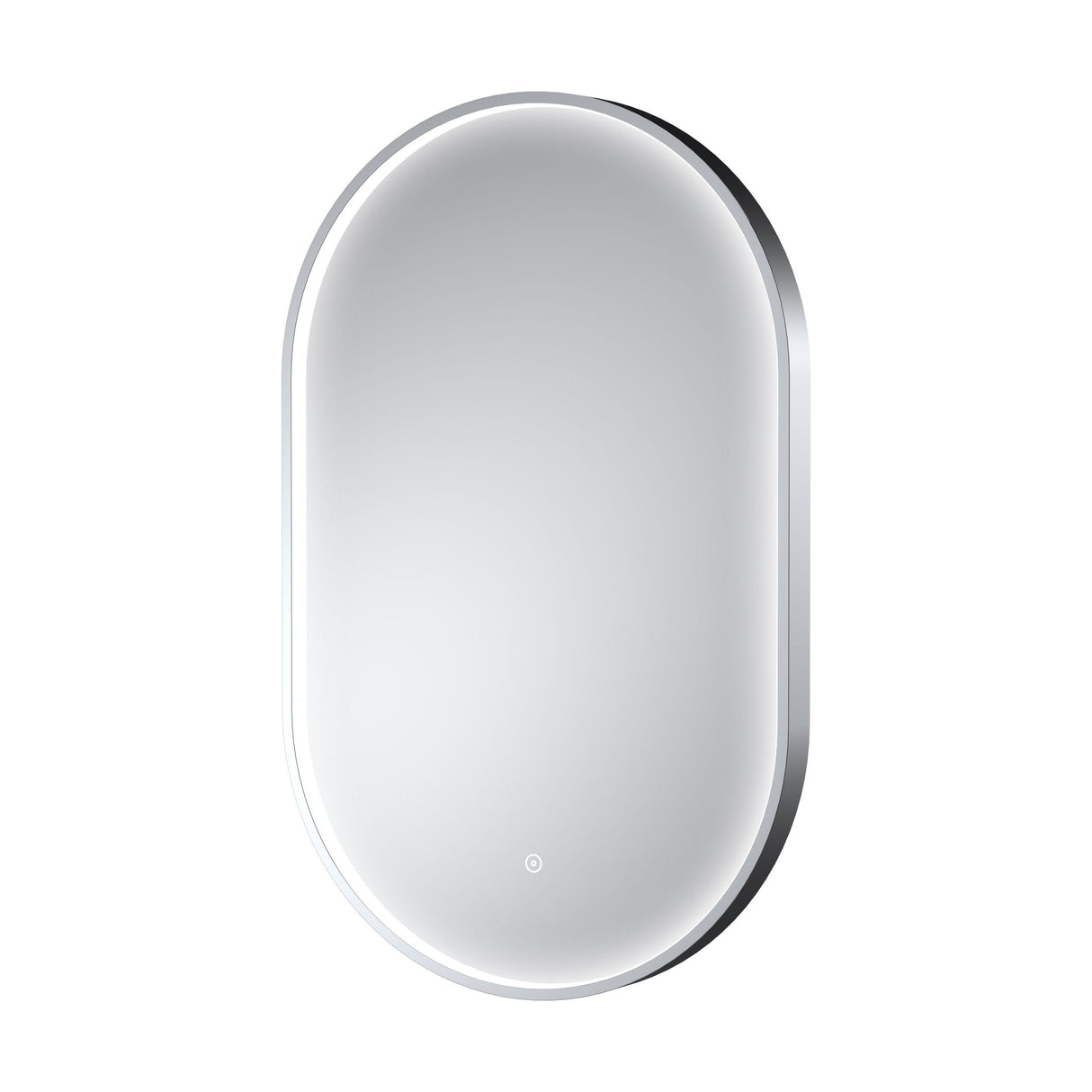 [BLQ763] Quixhill Contemporary Oval Inset Framed LED Touch Sensor Mirror - 800 x 500mm - Cutout