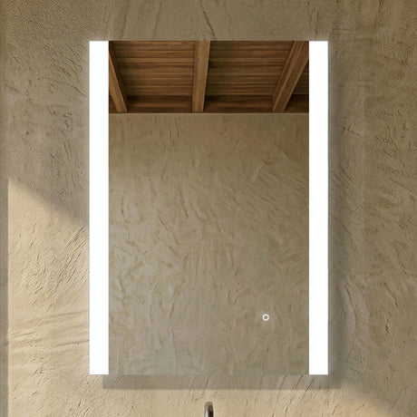 [BMAM601] Talke Contemporary Rectangular LED Illuminated Touch Sensor Mirror with Demister, 700mm x 500mm - Silo