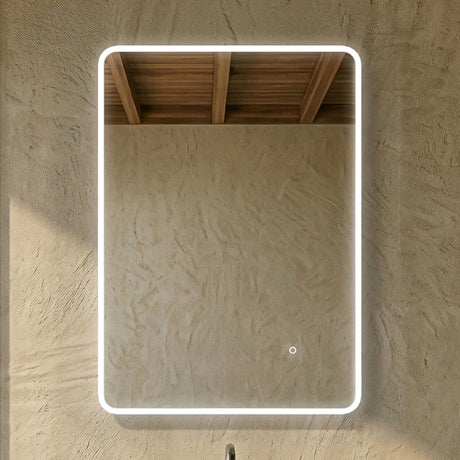 [BMAM603] Talke Soft Square LED Illuminated Touch Sensor Mirror with Demister, 700mm x 500mm - Silo