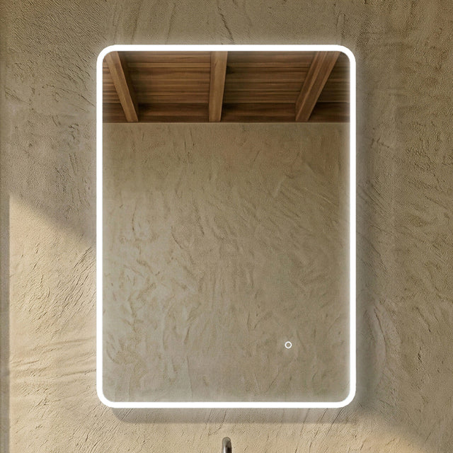 [BMAM603] Talke Soft Square LED Illuminated Touch Sensor Mirror with Demister, 700mm x 500mm - Silo