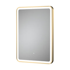 [BMFR702] Quixhill Rectangular LED Illuminated Touch Sensor Framed Mirror with Demister, 700mm x 500mm - Cutout