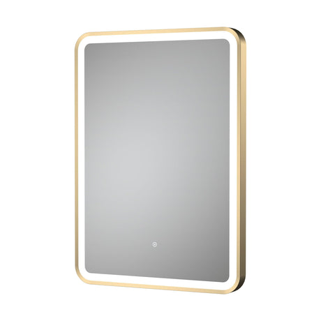 [BMFR702] Quixhill Rectangular LED Illuminated Touch Sensor Framed Mirror with Demister, 700mm x 500mm - Cutout