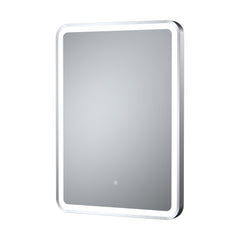 [BMFR703] Quixhill Rectangular LED Illuminated Touch Sensor Framed Mirror with Demister, 700mm x 500mm - Cutout