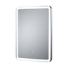 [BMFR703] Quixhill Rectangular LED Illuminated Touch Sensor Framed Mirror with Demister, 700mm x 500mm - Cutout
