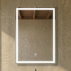 [BMLD502] Talke Rectangular LED Illuminated Touch Sensor Mirror with Demister, 700 x 500mm - Silo