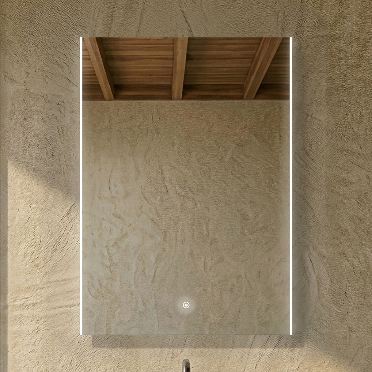 [BMLD503] Talke Minimalist Rectangular LED Illuminated Touch Sensor Mirror with Demister, 700mm x 500mm - Silo