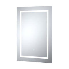 [BMLD505] Talke Rectangular LED Framed Illuminated Touch Sensor Mirror with Demister, 700mm x 500mm - Cutout