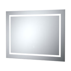 [BMLD506] Talke Rectangular Landscape LED Illuminated Touch Sensor Mirror with Demister, 800 x 500mm - Cutout
