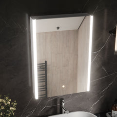 [BMMC093] Talke 1 Door Touch Sensor Mirror Cabinet with Demister & Shaver Socket, 700 x 500mm - Lifestyle 2