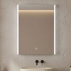 [BMMC093] Talke 1 Door Touch Sensor Mirror Cabinet with Demister & Shaver Socket, 700 x 500mm - Silo