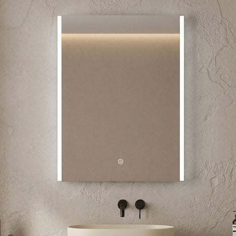 [BMMC093] Talke 1 Door Touch Sensor Mirror Cabinet with Demister & Shaver Socket, 700 x 500mm - Silo
