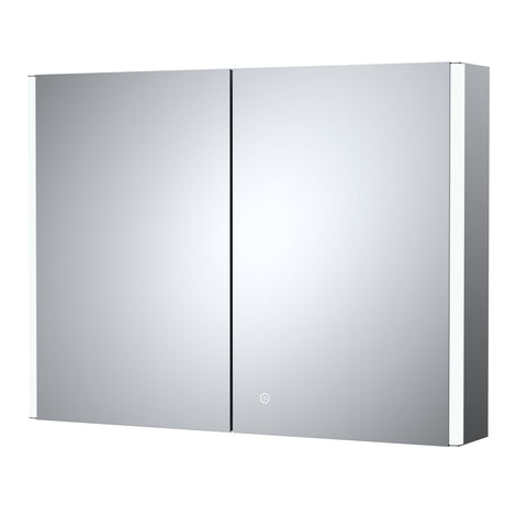 Talke 2 Door Touch Sensor Mirror Cabinet with Demister & Shaver Socket, 800 x 600mm