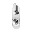 [BSBATW02] Traditional Concealed Twin Thermostatic Shower Valve with Diverter (2 Outlets) - Chrome - Balterley - Cutout