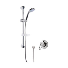[BSBR01MV1] Shower Bundle Concealed Round Manual Valve & Multi Function Handset Slide Rail Kit - Chrome Balterley - Cutout