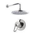 [BSBR03MV1] Shower Bundle Concealed Round Manual Valve, Arm & Head Kit - Chrome Balterley - Cutout