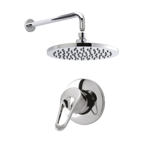 [BSBR03MV1] Shower Bundle Concealed Round Manual Valve, Arm & Head Kit - Chrome Balterley - Cutout