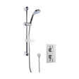 [BSBR08TW1] Shower Bundle Concealed Round Twin Valve & Slide Rail Shower Kit - Chrome - Balterley - Cutout
