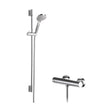 [BSBR100BV1] Current Round Bar Valve & Slimline Slide Rail Shower Set - Chrome - Balterley - Cutout