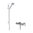 [BSBR102BV1] Current Round Bar Valve & Water Saving Slide Rail Kit Shower Set - Chrome - Balterley - Cutout