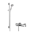 [BSBR112BV2] Current Wall Mount Thermostatic Bath Shower Mixer Tap with Slimline Slide Rail Kit - Chrome - Balterley - Cutout