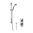[BSBR14TW1] Pride Shower Bundle Concealed Round Twin Valve & Multi Function Handset Slide Rail Kit - Chrome Balterley - Cutout