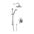 [BSBR17MV2] Current Concealed Round Manual Valve with Multi Function Slide Rail Kit, Arm & Head Shower Bundle - Chrome - Balterley - Cutout