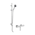 [BSBR63BV1] Minimalist Thermostatic Bar Valve with Multi Function Handset Brass Slide Rail Kit Shower Bundle - Chrome - Balterley - Cutout