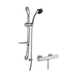 [BSBR64BV1] Round Thermostatic Minimalist Bar Valve with Luxury Slide Rail Kit Shower Bundle - Chrome - Balterley - Cutout