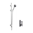 [BSBR76BV1] Round Thermostatic Vertical Bar Valve with Multi Function Handset Slide Rail Kit Shower Bundle - Chrome - Balterley - Cutout