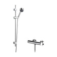 [BSBR86BV1] Current Round Thermostatic Bar Valve and Multi Function Handset Slider Rail Kit Shower Bundle - Chrome - Balterley - Cutout